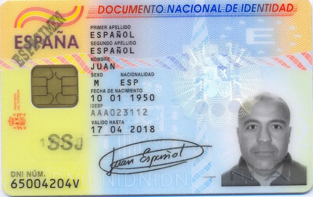 DNI 1 frontal